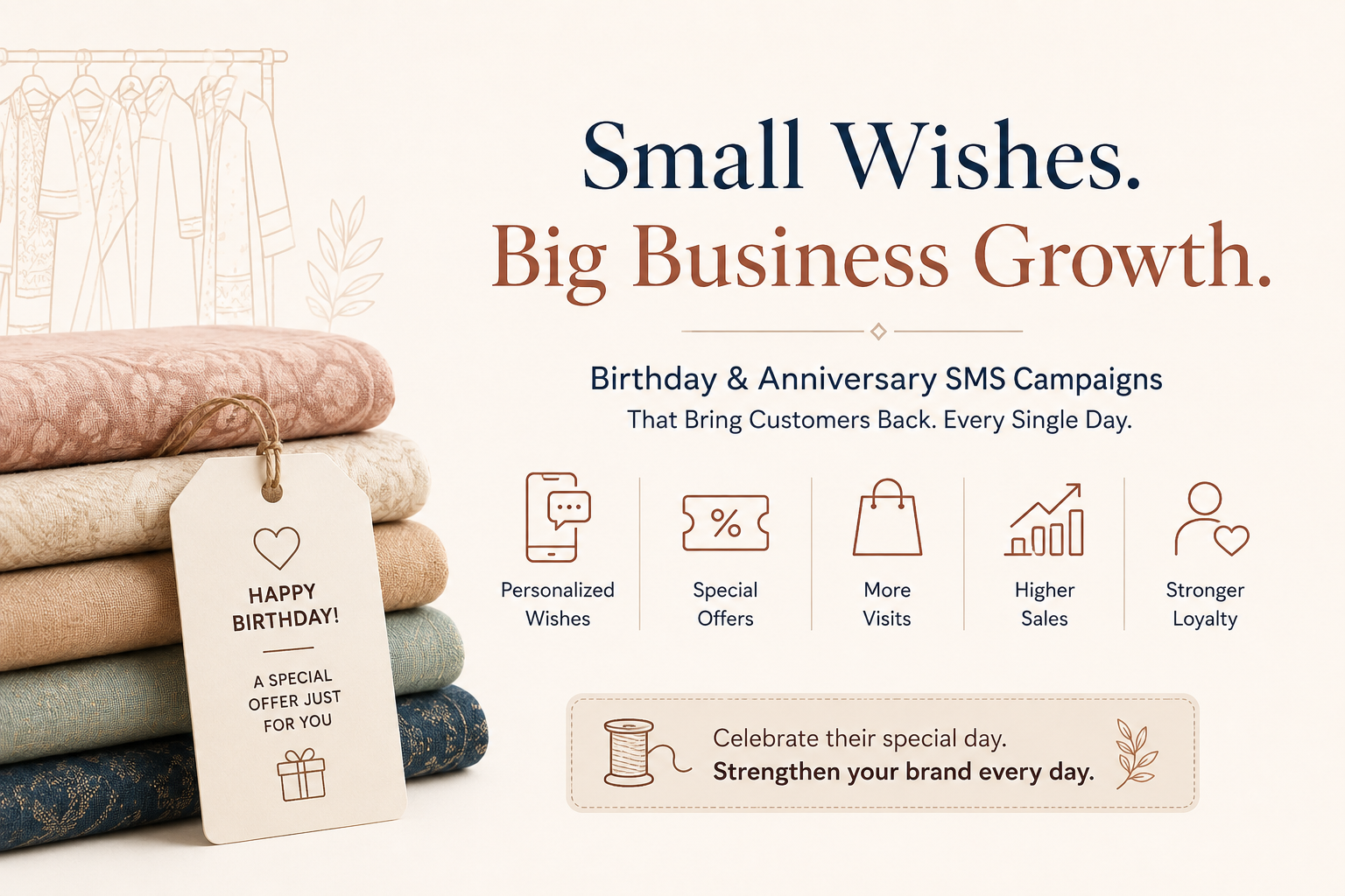 How Birthday & Anniversary SMS Campaigns Can Grow Your Textile Retail Business